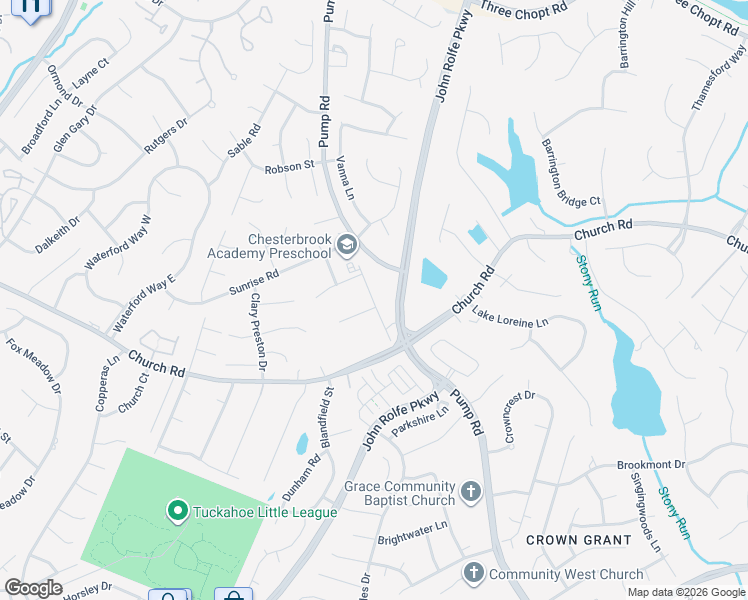 map of restaurants, bars, coffee shops, grocery stores, and more near 2902 Old Pump Road in Henrico