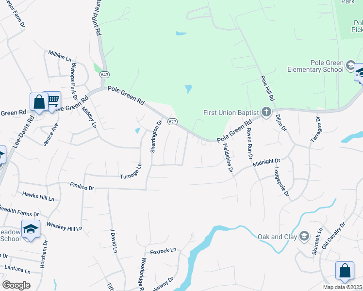map of restaurants, bars, coffee shops, grocery stores, and more near 8262 Trudi Place in Mechanicsville