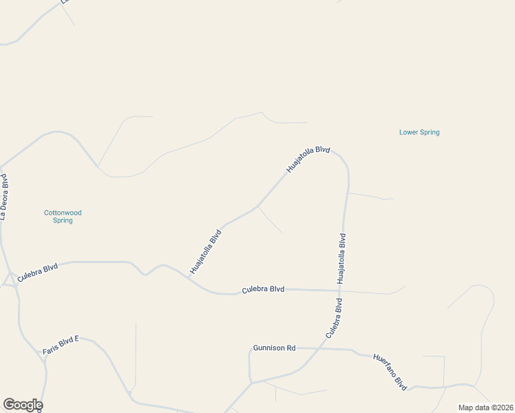 map of restaurants, bars, coffee shops, grocery stores, and more near Huajatolla Boulevard in Huerfano County