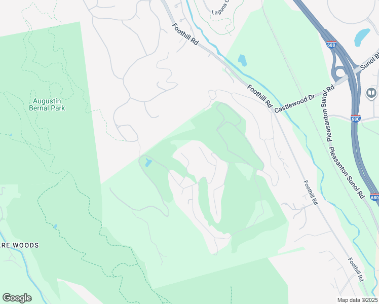 map of restaurants, bars, coffee shops, grocery stores, and more near 20 Fairway Lane in Pleasanton