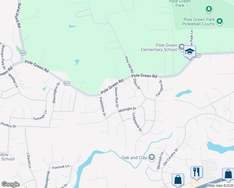 map of restaurants, bars, coffee shops, grocery stores, and more near 8350 State Route 1295 in Mechanicsville