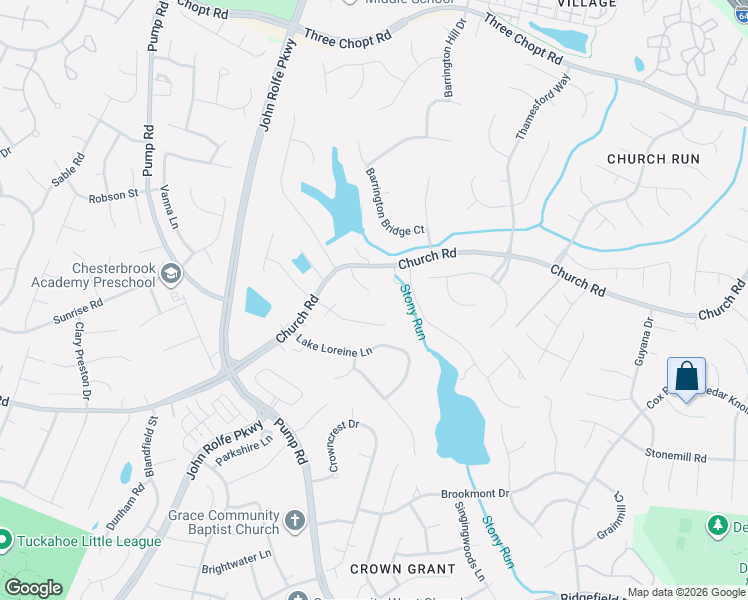 map of restaurants, bars, coffee shops, grocery stores, and more near 2416 Sterlingwood Trce in Richmond