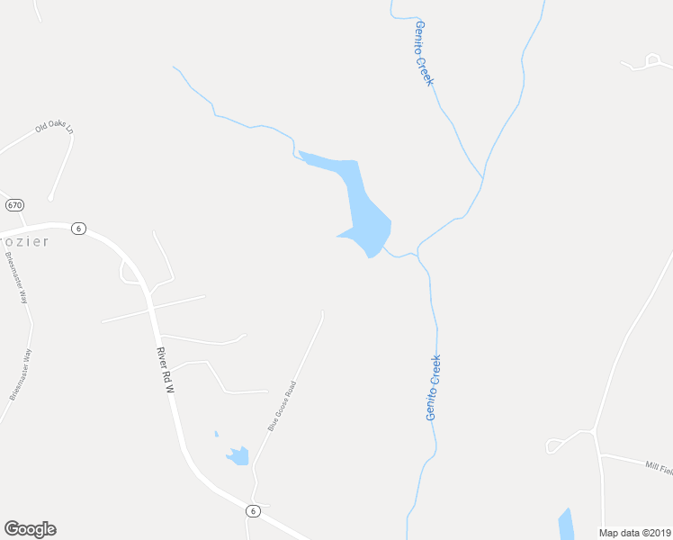 map of restaurants, bars, coffee shops, grocery stores, and more near 575 Blue Goose Road in Crozier