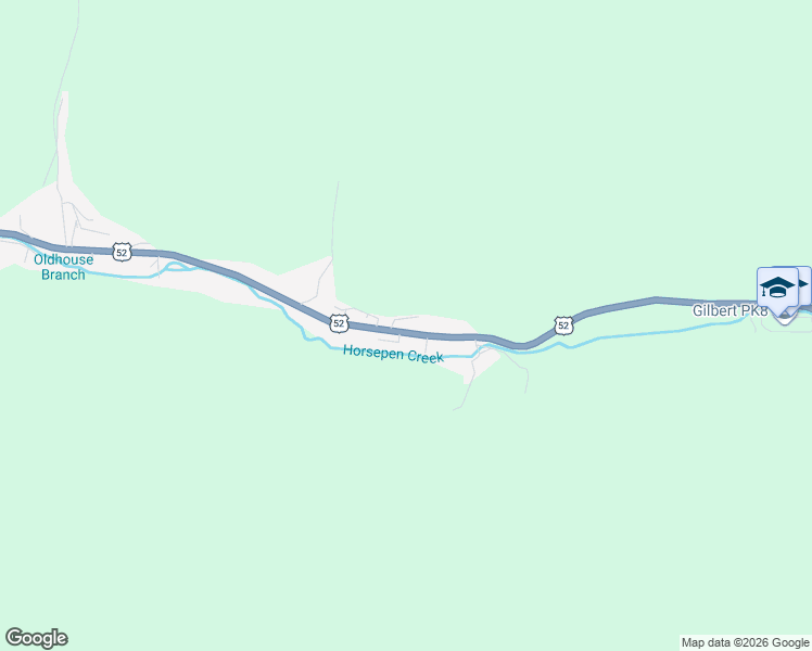 map of restaurants, bars, coffee shops, grocery stores, and more near 5 U.S. 52 in Gilbert