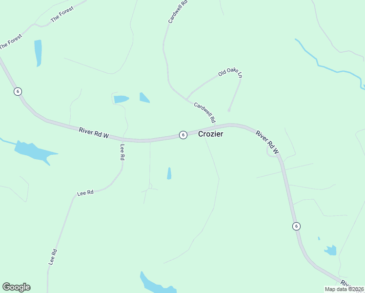 map of restaurants, bars, coffee shops, grocery stores, and more near 1559 River Road West in Crozier