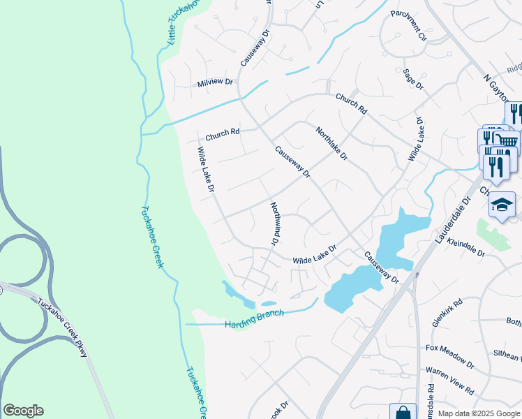 map of restaurants, bars, coffee shops, grocery stores, and more near 2513 Cottage Cove Drive in Short Pump