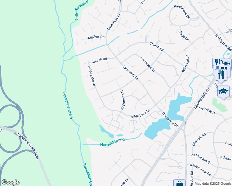 map of restaurants, bars, coffee shops, grocery stores, and more near 2513 Cottage Cove Drive in Short Pump