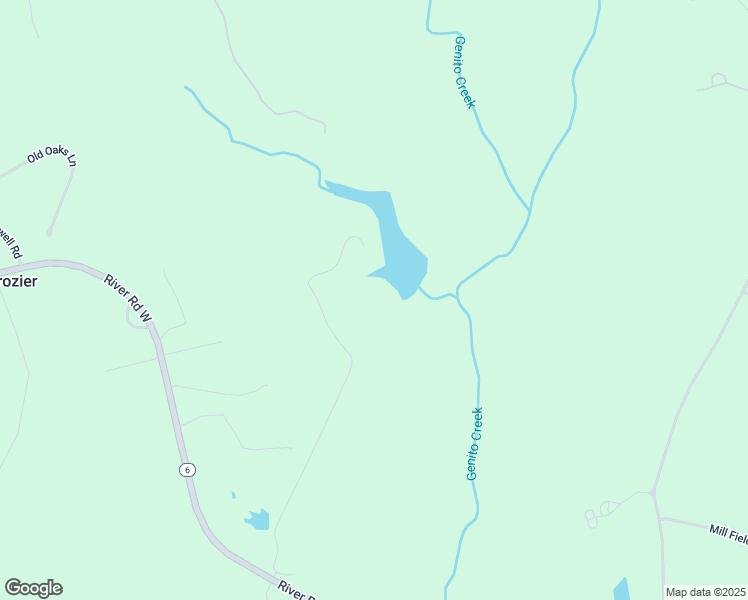 map of restaurants, bars, coffee shops, grocery stores, and more near 575 Blue Goose Road in Crozier