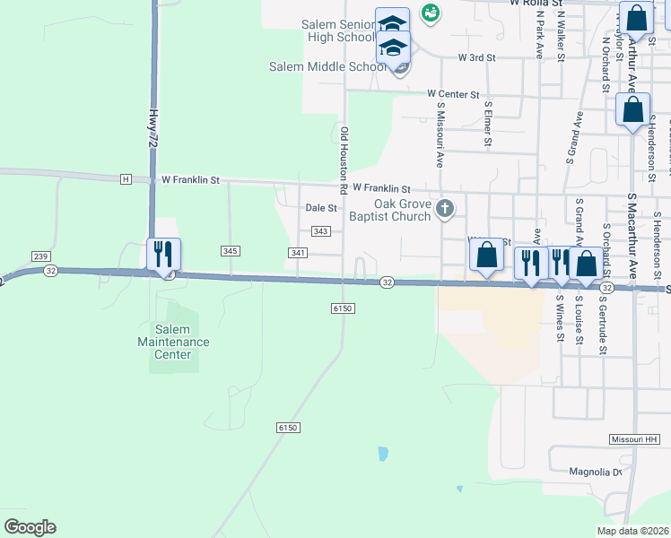 map of restaurants, bars, coffee shops, grocery stores, and more near 1514 Scenic Rivers Boulevard in Salem