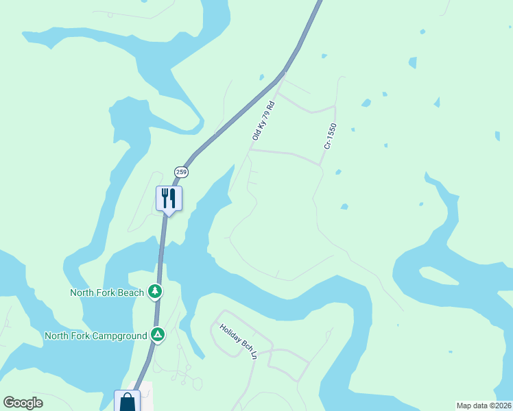 map of restaurants, bars, coffee shops, grocery stores, and more near Critchelow Lakehaven Rd in Breckinridge