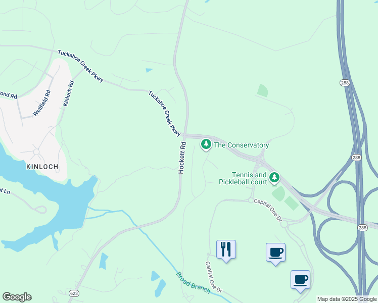 map of restaurants, bars, coffee shops, grocery stores, and more near 12059 Talavera Ter in Henrico