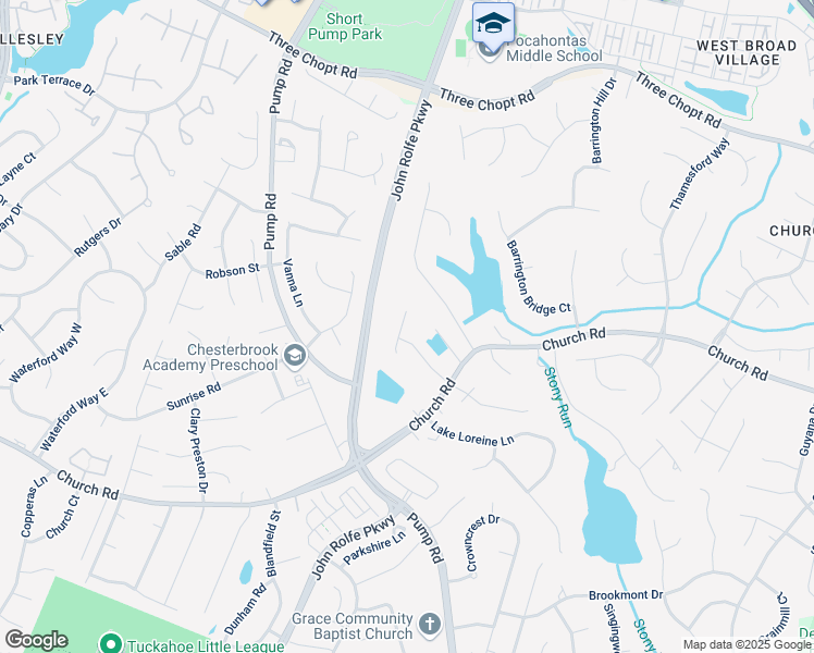 map of restaurants, bars, coffee shops, grocery stores, and more near 12023 Cottage Creek Court in Short Pump