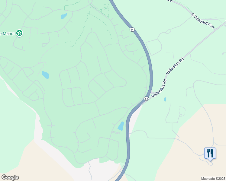 map of restaurants, bars, coffee shops, grocery stores, and more near 1773 Vía Di Salerno in Pleasanton