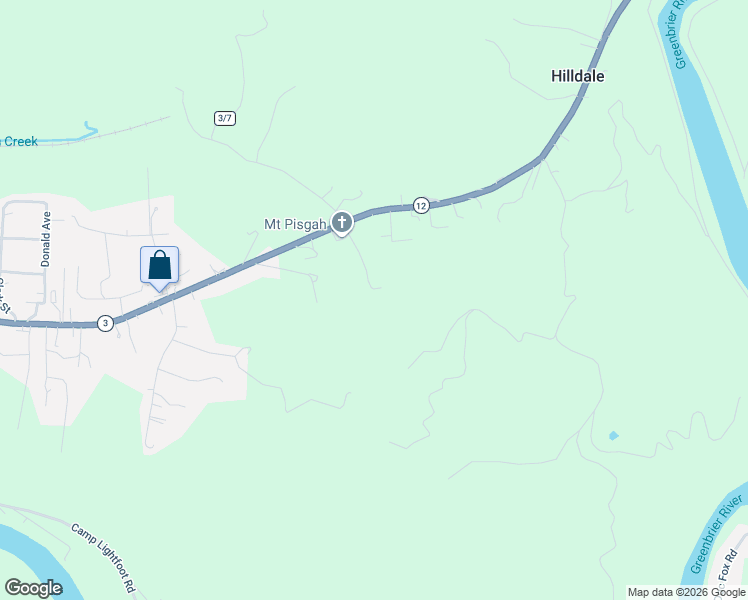 map of restaurants, bars, coffee shops, grocery stores, and more near 165 Molly Mann Road in Hinton
