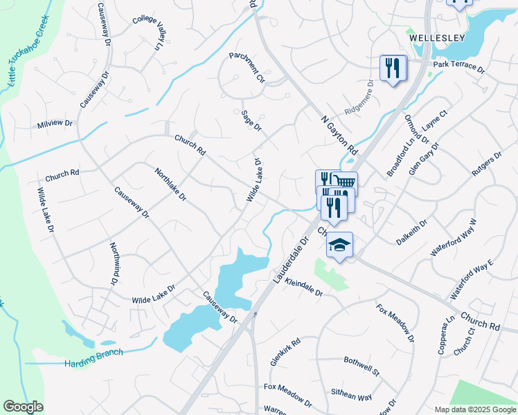 map of restaurants, bars, coffee shops, grocery stores, and more near 2902 Port View Court in Richmond