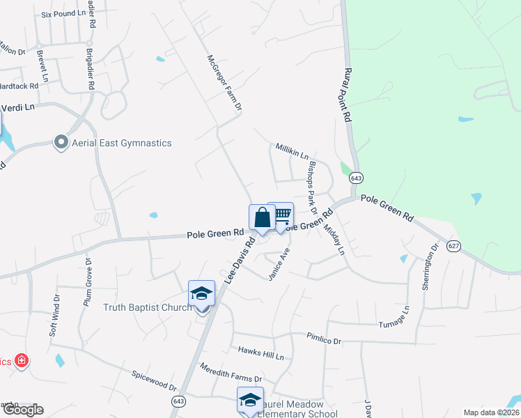 map of restaurants, bars, coffee shops, grocery stores, and more near 8420 Lee-Davis Road in Mechanicsville