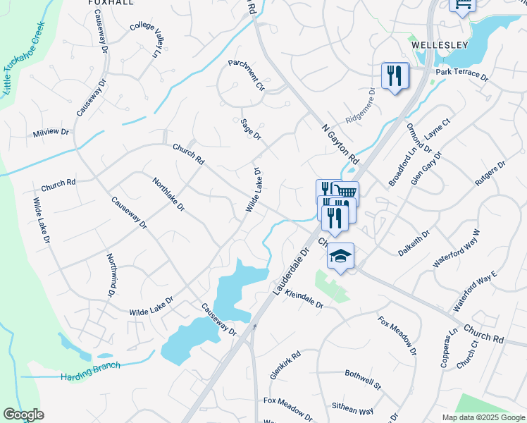 map of restaurants, bars, coffee shops, grocery stores, and more near 2901 Port View Court in Richmond