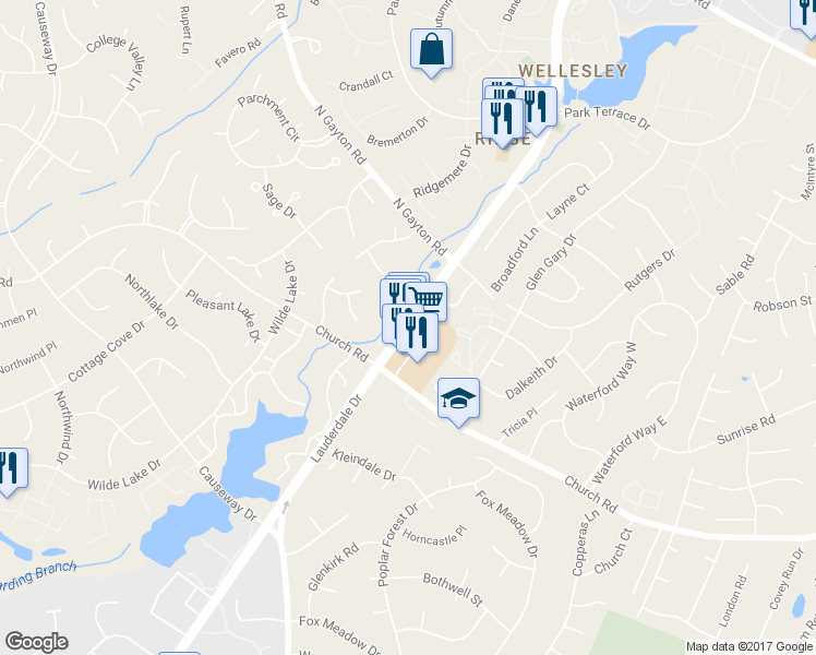 map of restaurants, bars, coffee shops, grocery stores, and more near 3073 Lauderdale Dr in Henrico