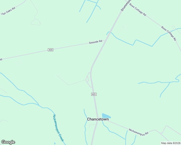 map of restaurants, bars, coffee shops, grocery stores, and more near 23410 Drummondtown Road in Melfa