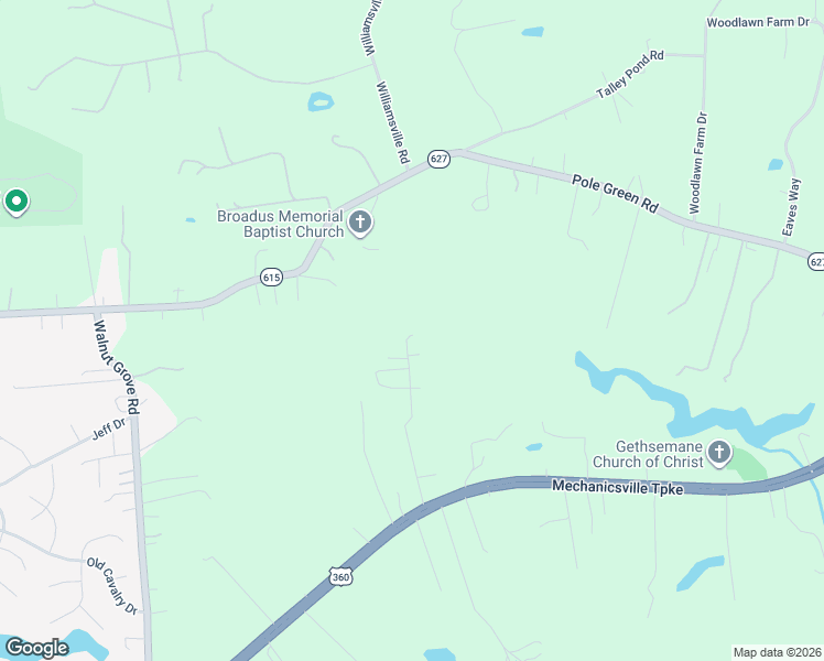 map of restaurants, bars, coffee shops, grocery stores, and more near 8416 Arnold Road in Mechanicsville