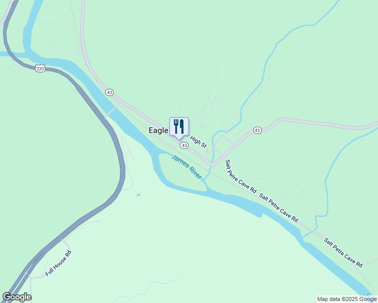 map of restaurants, bars, coffee shops, grocery stores, and more near 14627 Church Street in Eagle Rock