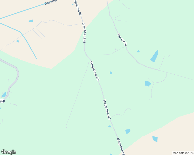 map of restaurants, bars, coffee shops, grocery stores, and more near Morgantown Road in Whitesville