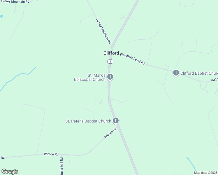 map of restaurants, bars, coffee shops, grocery stores, and more near 674 Highway 151 in Amherst