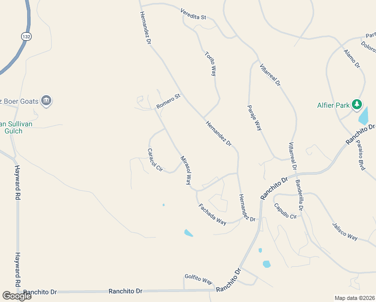 map of restaurants, bars, coffee shops, grocery stores, and more near 9754 Mirasol Way in La Grange