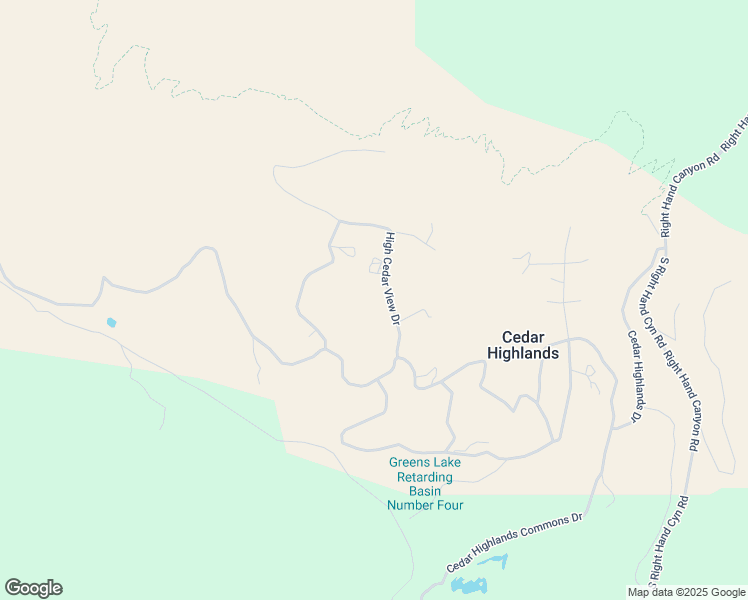 map of restaurants, bars, coffee shops, grocery stores, and more near 2102 High Cedar View Drive in Cedar City