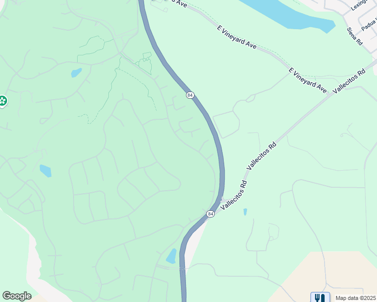 map of restaurants, bars, coffee shops, grocery stores, and more near 3317 East Ruby Hill Drive in Pleasanton