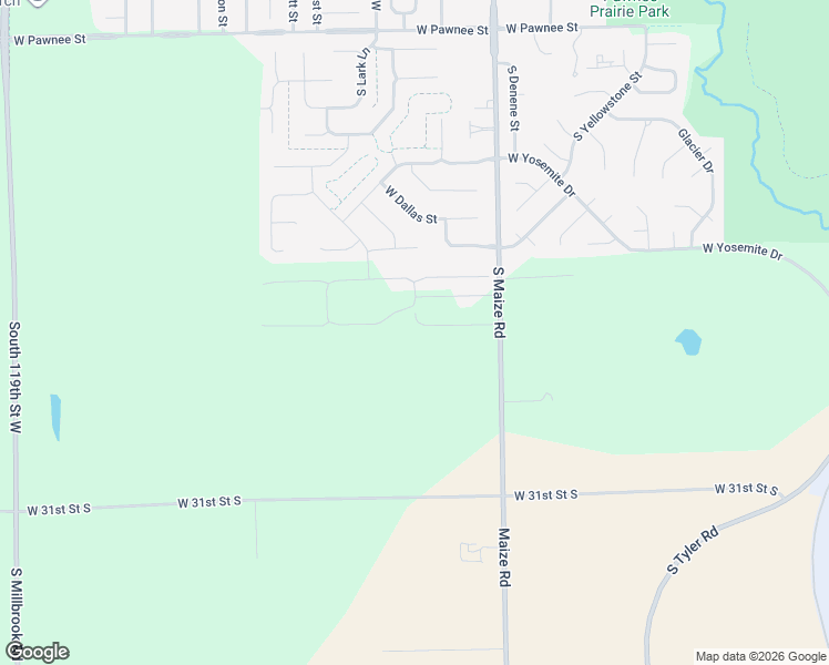 map of restaurants, bars, coffee shops, grocery stores, and more near 2927 South Maize Road in Wichita