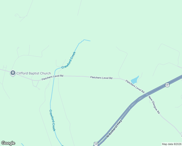 map of restaurants, bars, coffee shops, grocery stores, and more near Fletcher Level Road in Amherst