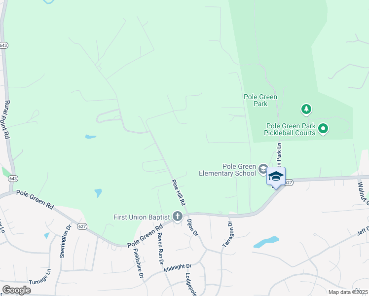 map of restaurants, bars, coffee shops, grocery stores, and more near 8452 Pine Hill Road in Mechanicsville