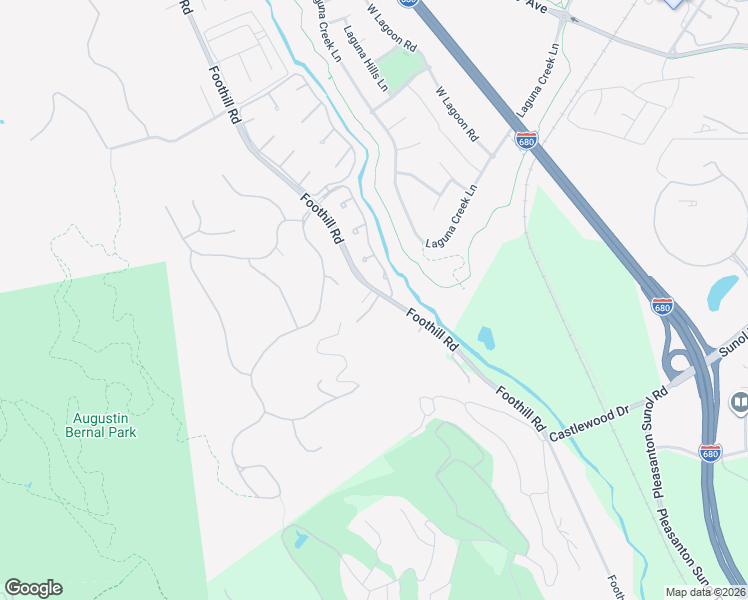 map of restaurants, bars, coffee shops, grocery stores, and more near 1590 Foothill Road in Pleasanton