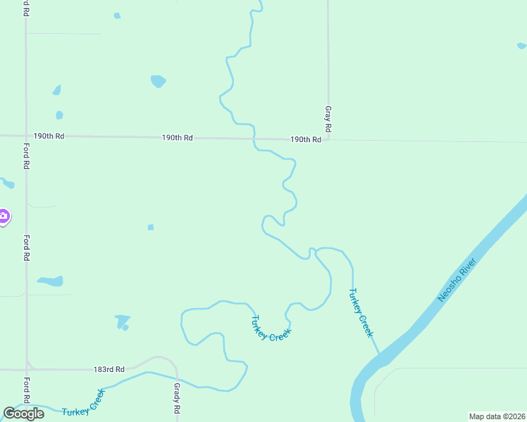 map of restaurants, bars, coffee shops, grocery stores, and more near 6515 190th Road in Chanute