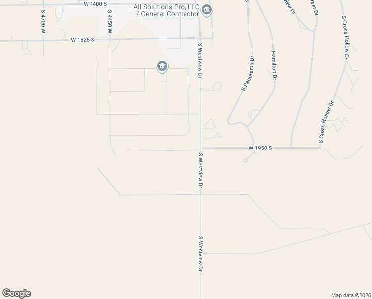 map of restaurants, bars, coffee shops, grocery stores, and more near 1948 South Westview Drive in Cedar City