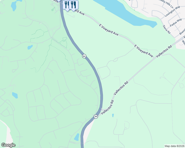 map of restaurants, bars, coffee shops, grocery stores, and more near 496 Montori Court in Pleasanton