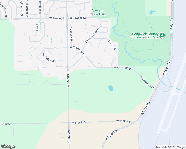 map of restaurants, bars, coffee shops, grocery stores, and more near 10019 West Greenfield Circle in Wichita