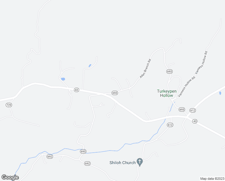 map of restaurants, bars, coffee shops, grocery stores, and more near 67 Allen Branch Road in Eagle Rock