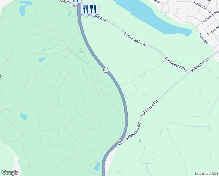 map of restaurants, bars, coffee shops, grocery stores, and more near 551 Montori Court in Pleasanton