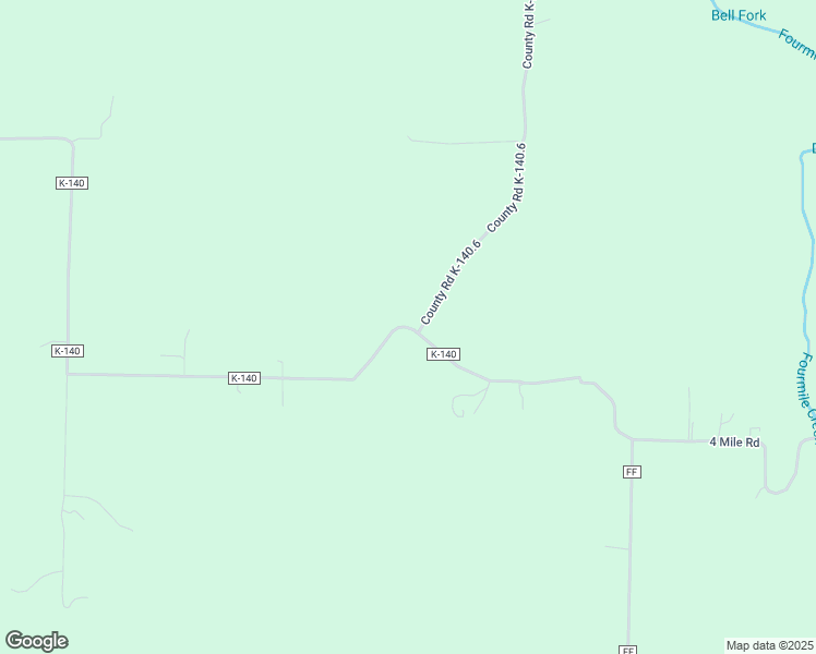 map of restaurants, bars, coffee shops, grocery stores, and more near County Road K-140 in Long Lane