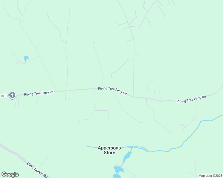 map of restaurants, bars, coffee shops, grocery stores, and more near 2163 Piping Tree Ferry Road in Mechanicsville