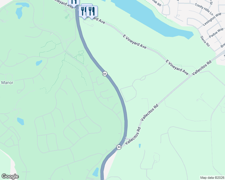 map of restaurants, bars, coffee shops, grocery stores, and more near 496 Montori Court in Pleasanton