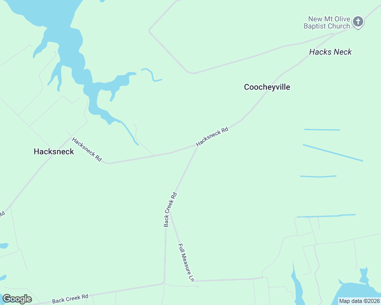 map of restaurants, bars, coffee shops, grocery stores, and more near 633 in Hacksneck