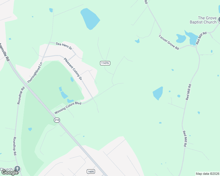 map of restaurants, bars, coffee shops, grocery stores, and more near Thousand Oaks Drive in Elizabethtown