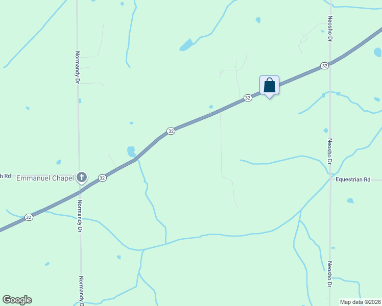 map of restaurants, bars, coffee shops, grocery stores, and more near 16400 Missouri 32 in Lebanon