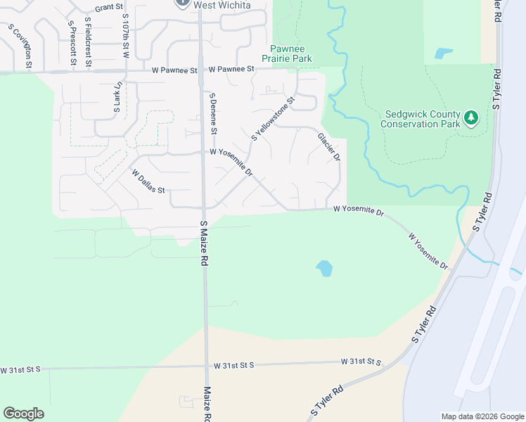 map of restaurants, bars, coffee shops, grocery stores, and more near 10019 Greenfield Circle in Wichita