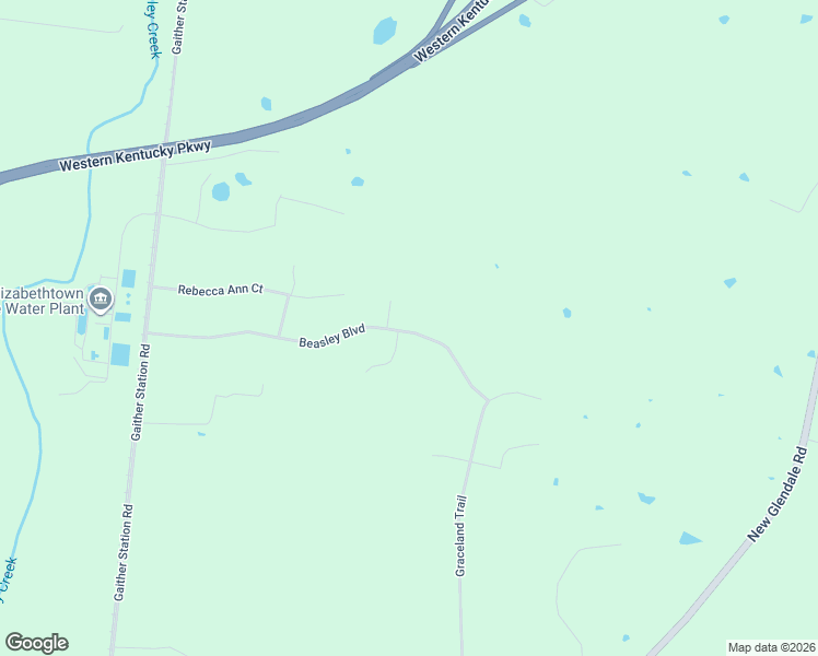 map of restaurants, bars, coffee shops, grocery stores, and more near Beasley Boulevard in Elizabethtown