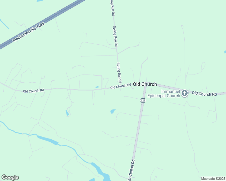 map of restaurants, bars, coffee shops, grocery stores, and more near 3421 Old Church Road in Mechanicsville