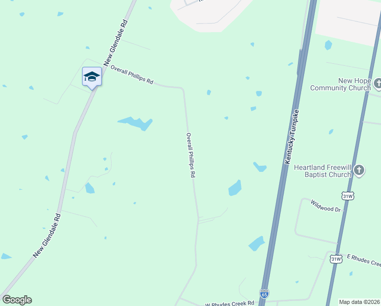 map of restaurants, bars, coffee shops, grocery stores, and more near 2-898 Overall Phillips Road in Elizabethtown